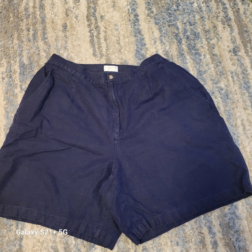Navy Blue Size 18 Shorts Elizabeth